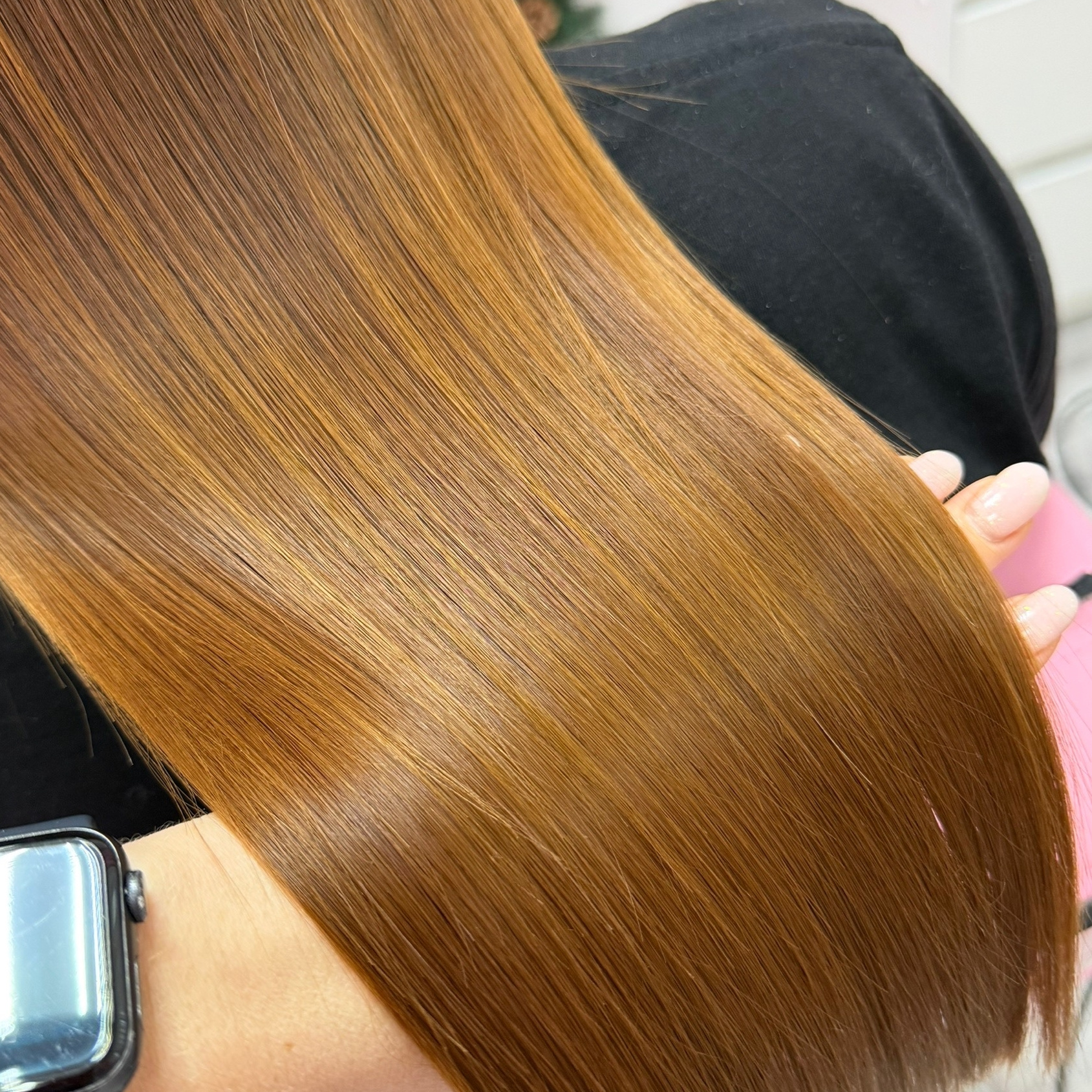 Запечатывание кончиков + Полировка волос (10-20см)