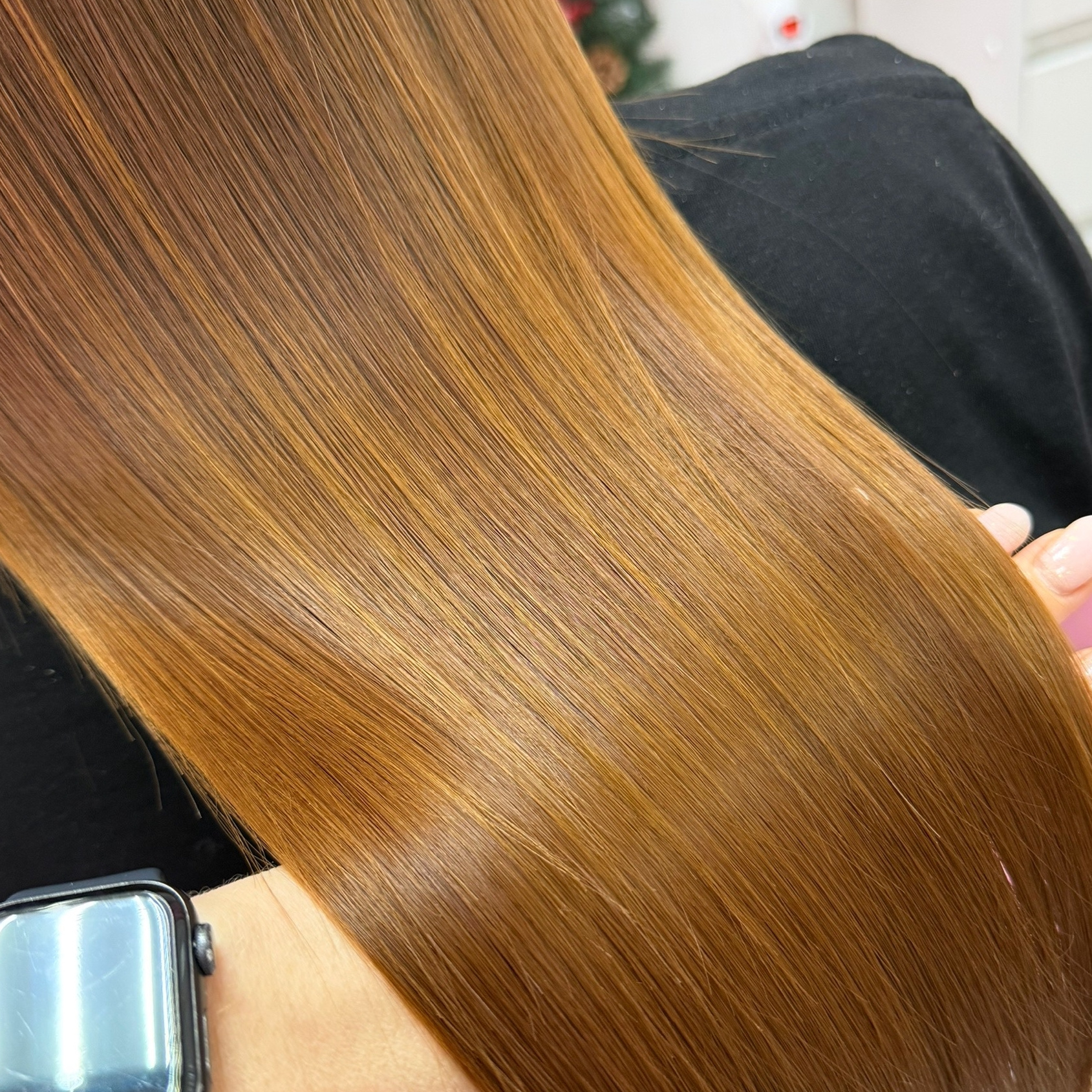 Запечатывание кончиков + Полировка волос (10-20см)