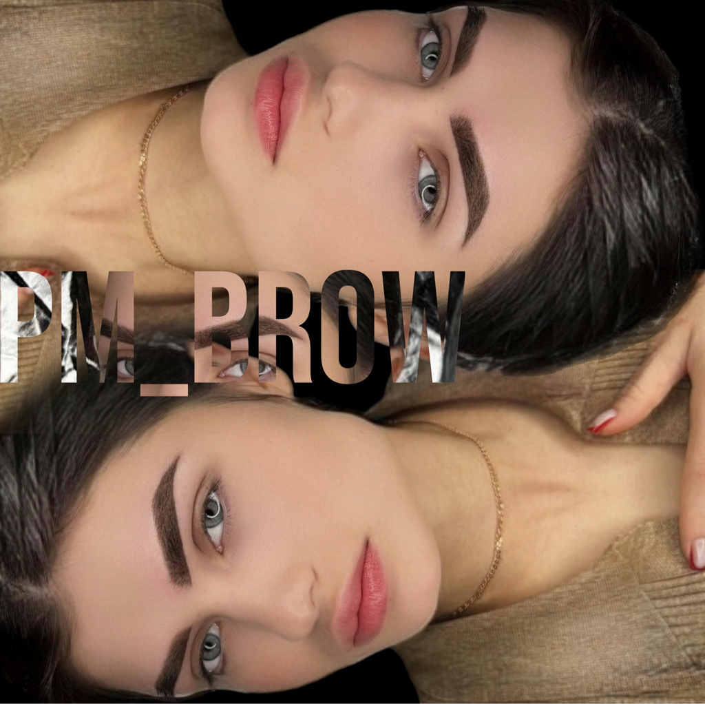 Перманентный макияж бровей  Пудровое напыление / Теневая растушевка