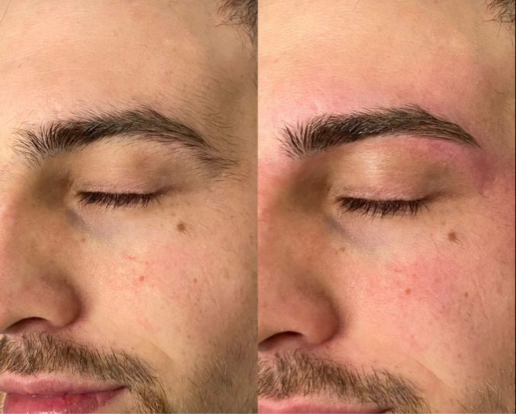 Мужская коррекция бровей