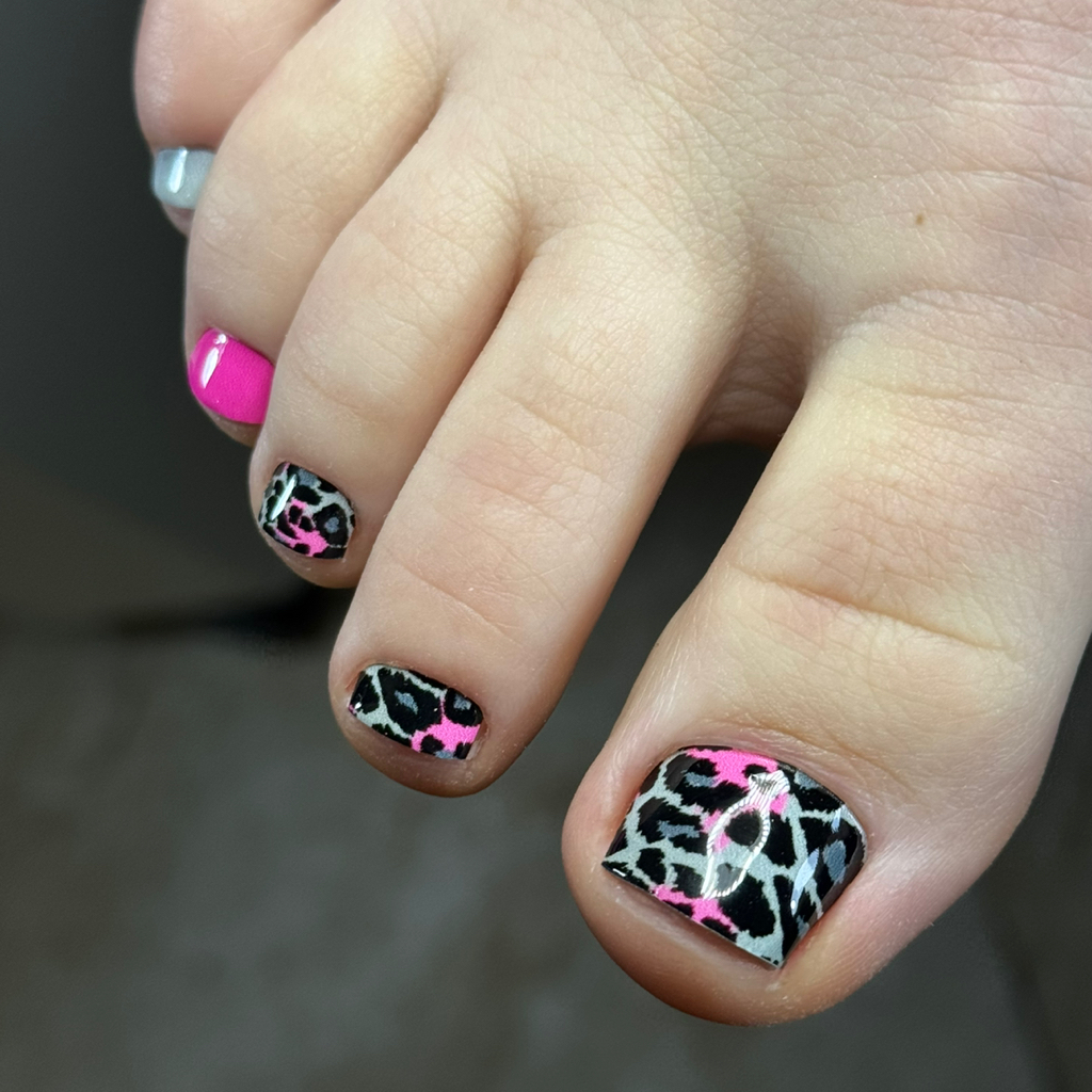 Педикюр полный с пленками (на все ногти)