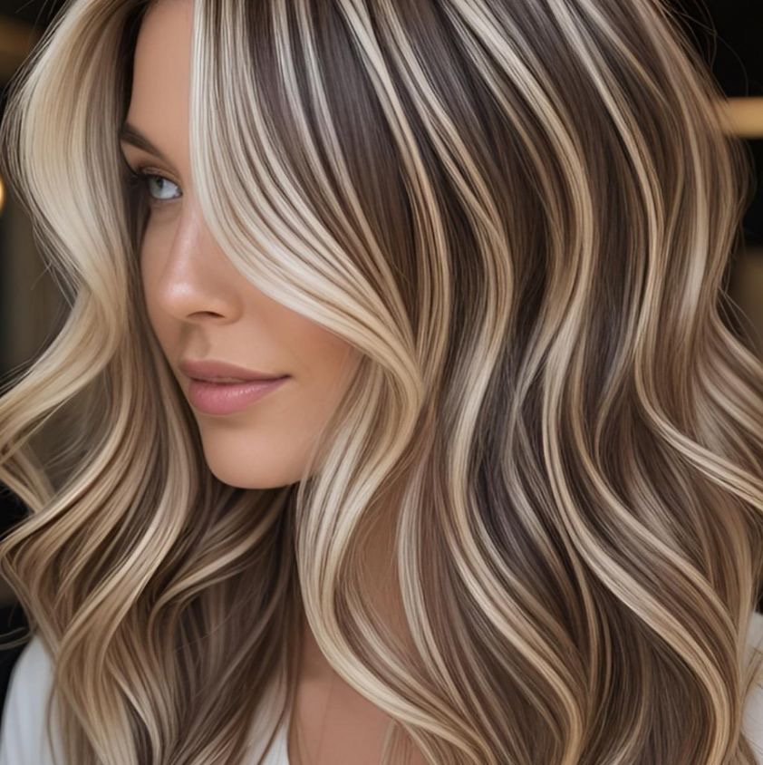 Сложное окрашивание  ( короткие волосы)