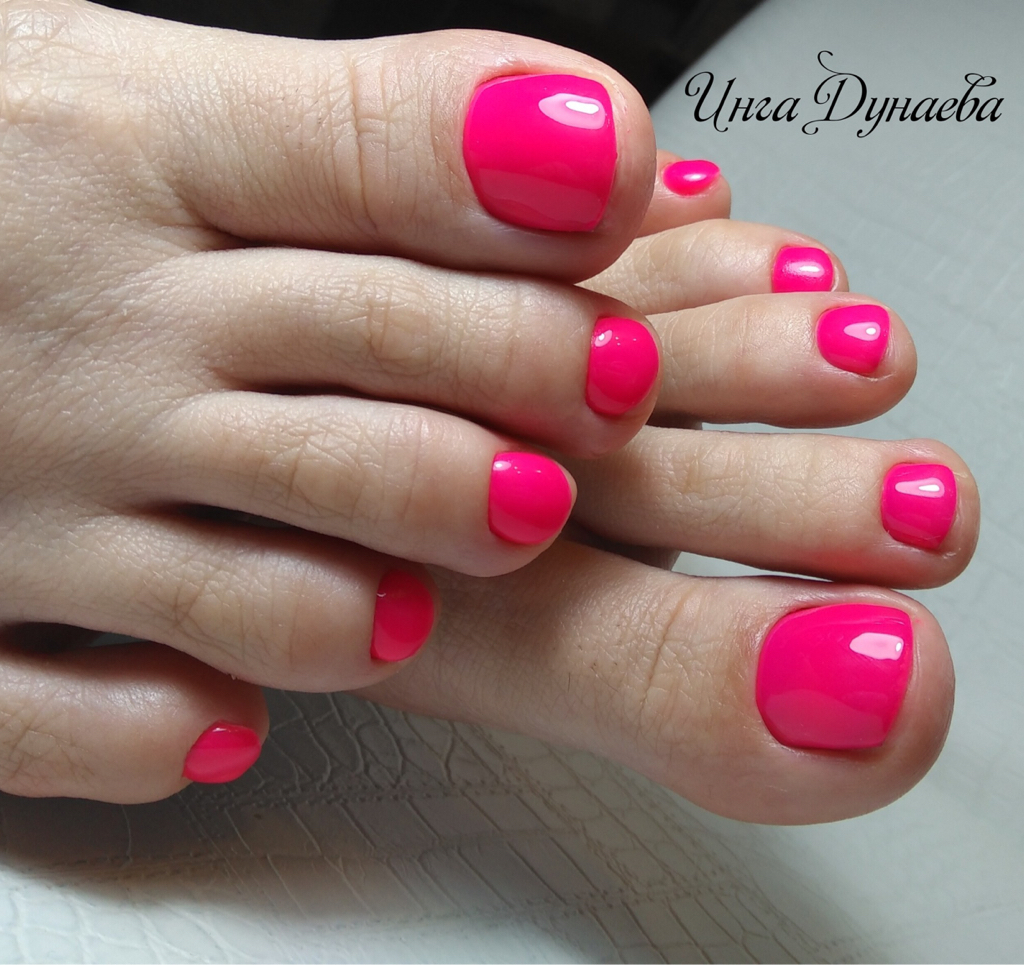 Педикюр с покрытием (пальчики)