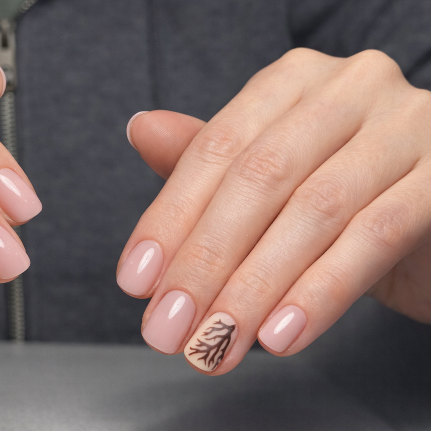 Простой дизайн( 1-2 ногтя)