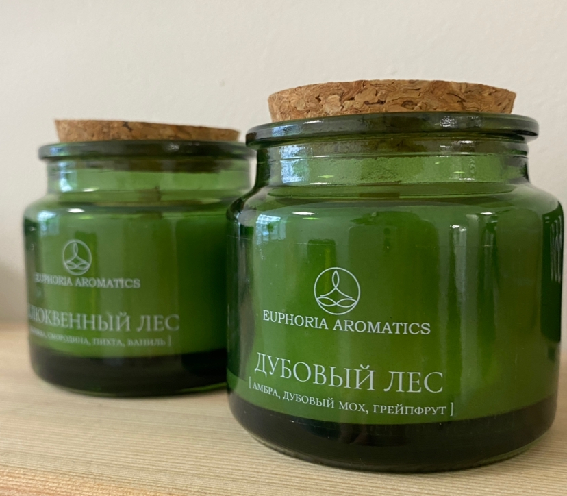 Свеча ароматическая «лес» с треском костра