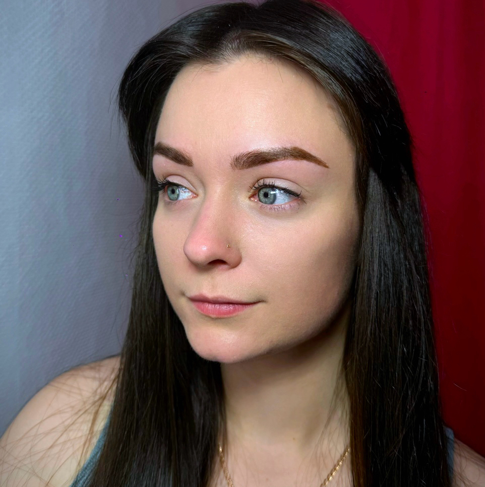 окрашивание бровей хной