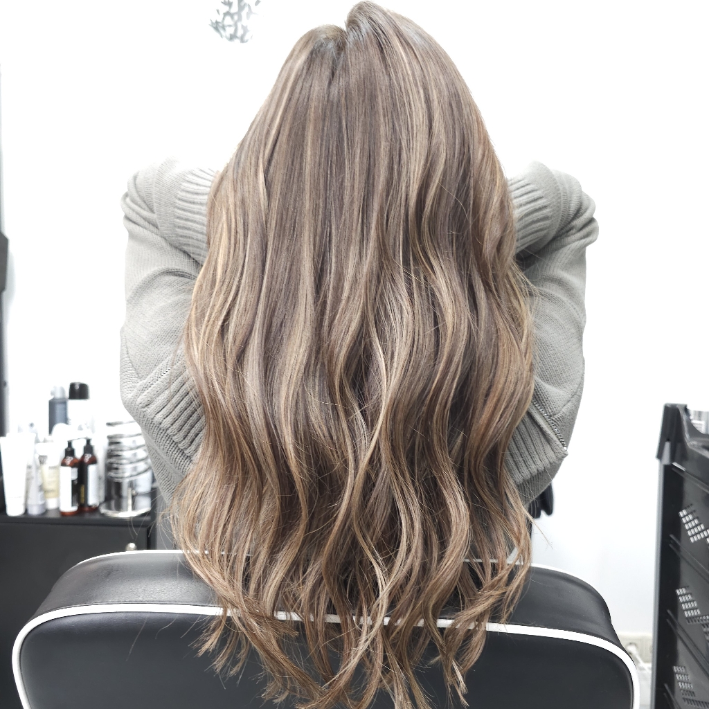 Сложное окрашивание french balayage/рельефная техника (средние волосы)