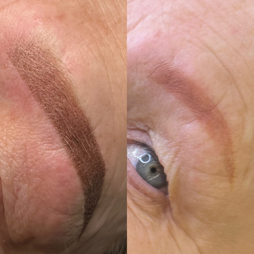 Перекрытие старого перманентного макияжа