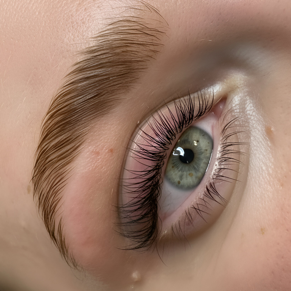 Акция! Комплекс ламинирование ресниц  и бровей.