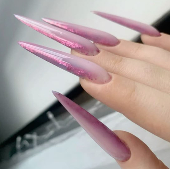 Наращивание ногтей ELEGANT (выберем цветной гель и оставим его цвет)