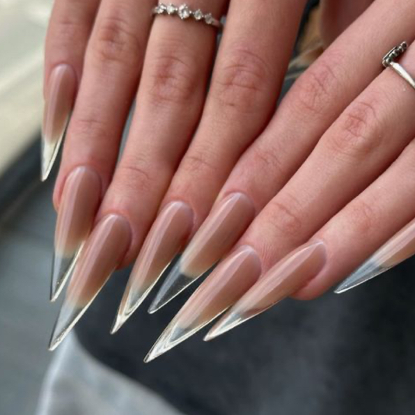 Коррекция нарощенных ногтей ELEGANT (выберем цветной гель и оставим его цвет)