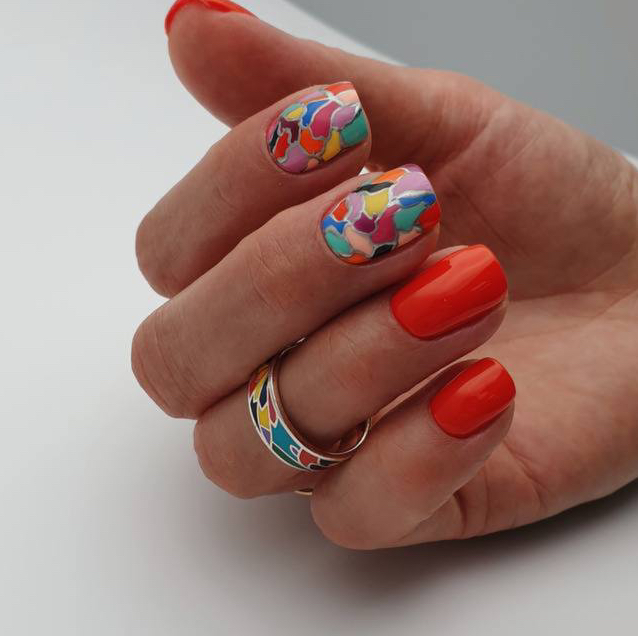 Дизайн 1 ногтя (сложный)