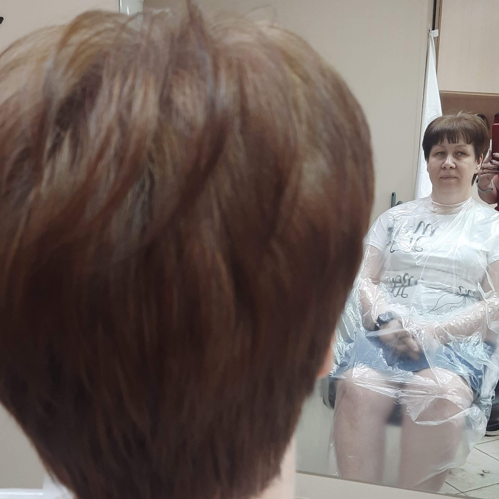 окрашивание коротких волос