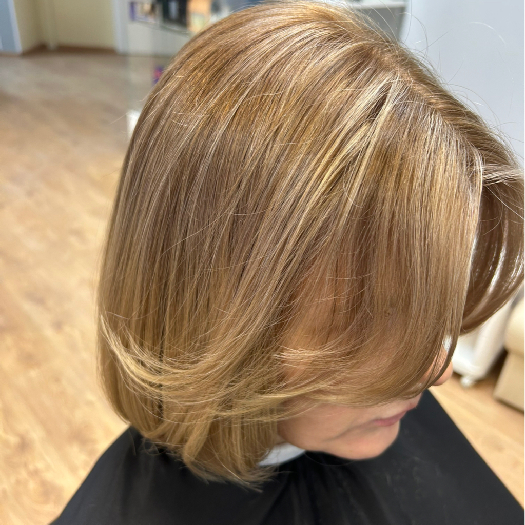 Укладка средние волосы