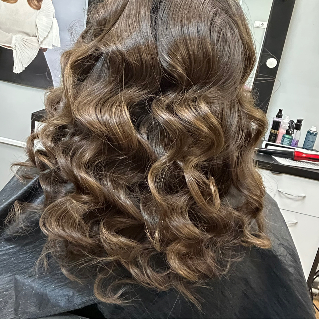 Укладка длинные волосы