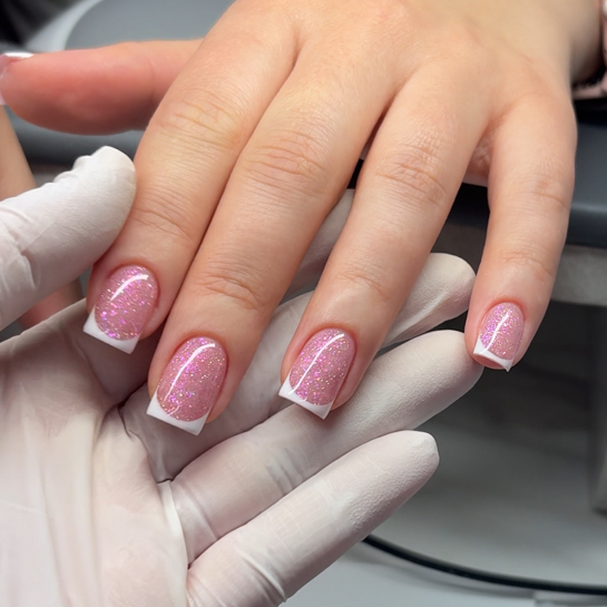 Маникюр + гель-лак (френч)