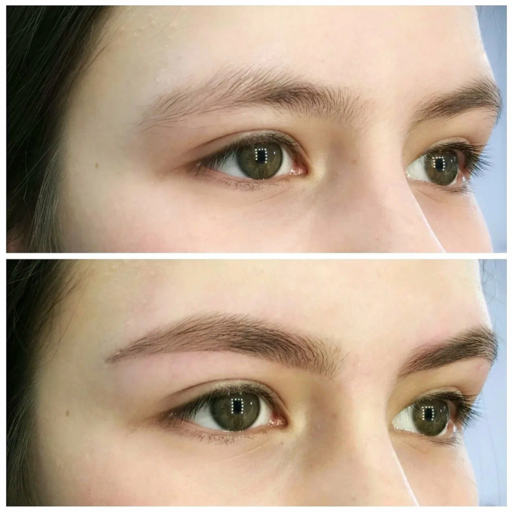 Коррекция +окрашивание бровей