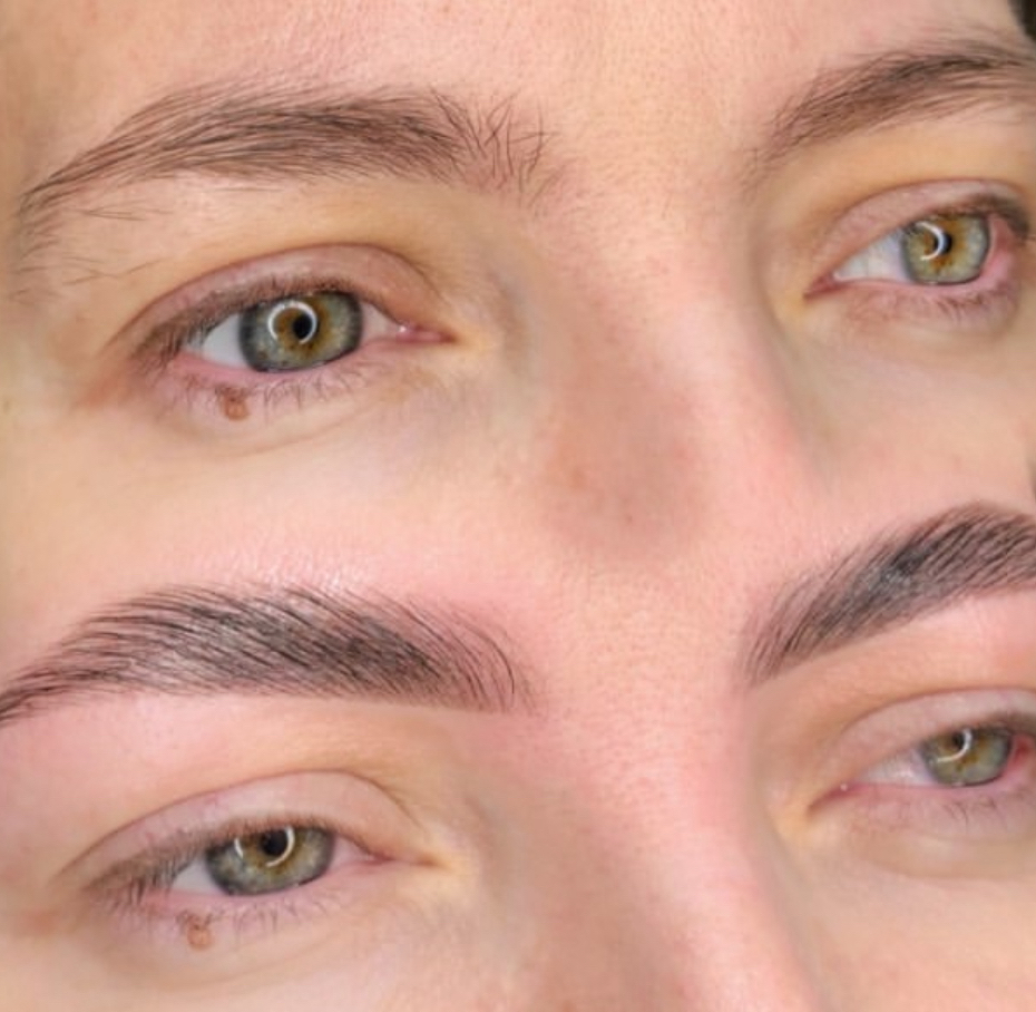 2. Долговременная укладка бровей + оформление  + окрашивание