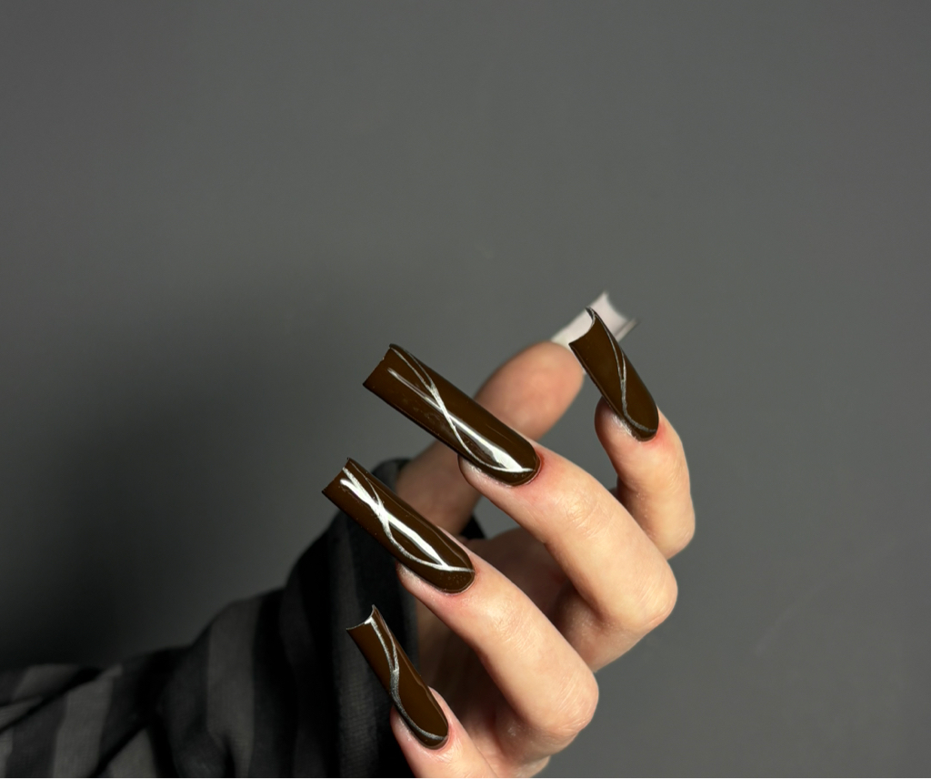 Наращивание ногтей экстра длина, Крейзи дизайн