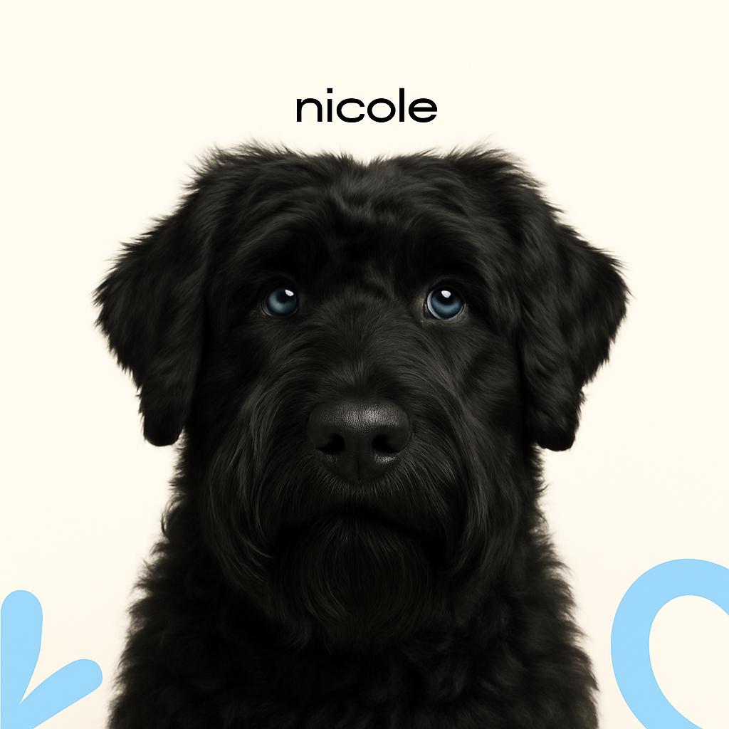 Русский черный терьер Модельная