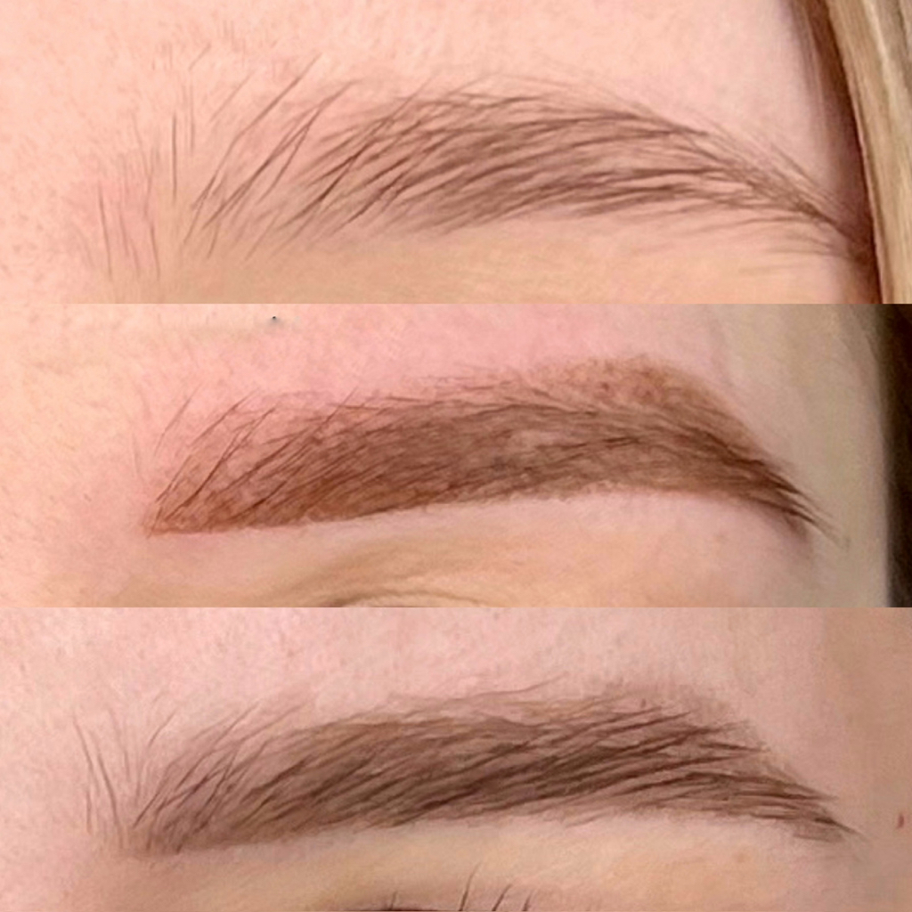 Брови в технике растушевка/напыление (обновление)