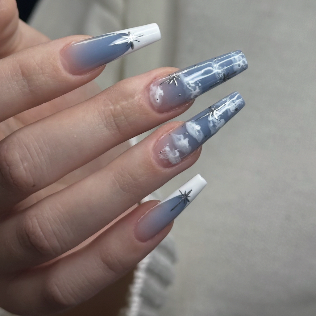 Коррекция наращивания « С дизайном»