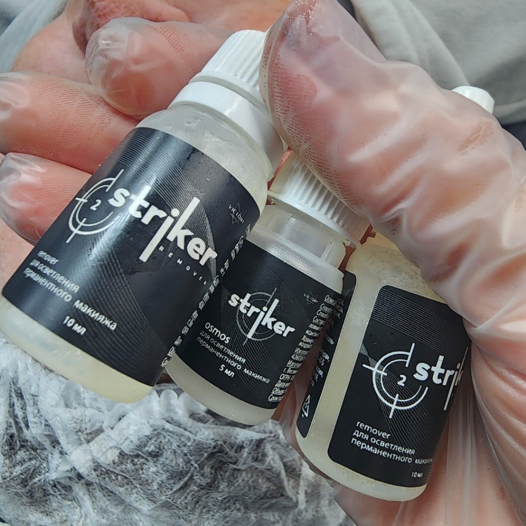 Осветление татуировки ремувером