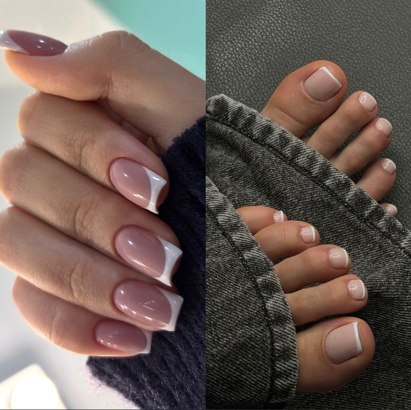 Комплекс маникюр и педикюр с покрытием гель лак