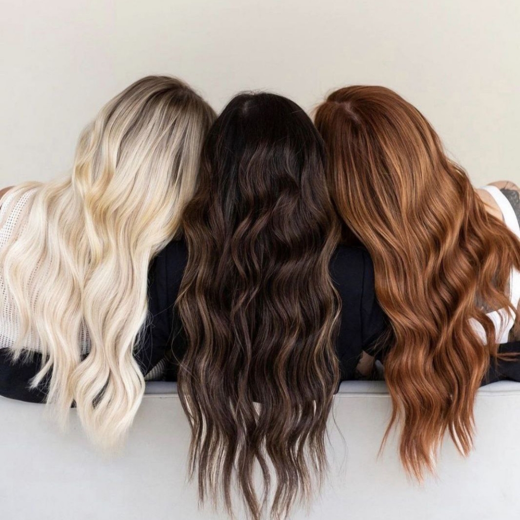 Окрашивание волос в один тон "MATRIX" / Тонирование - длинные ниже лопаток, густые