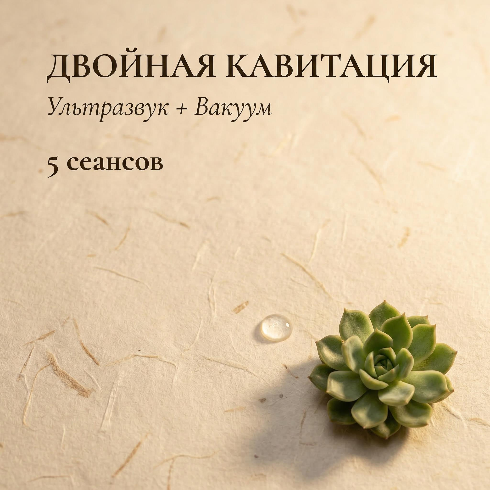 5 процедур Двойной ультрозвуковой вакуумной кавитации