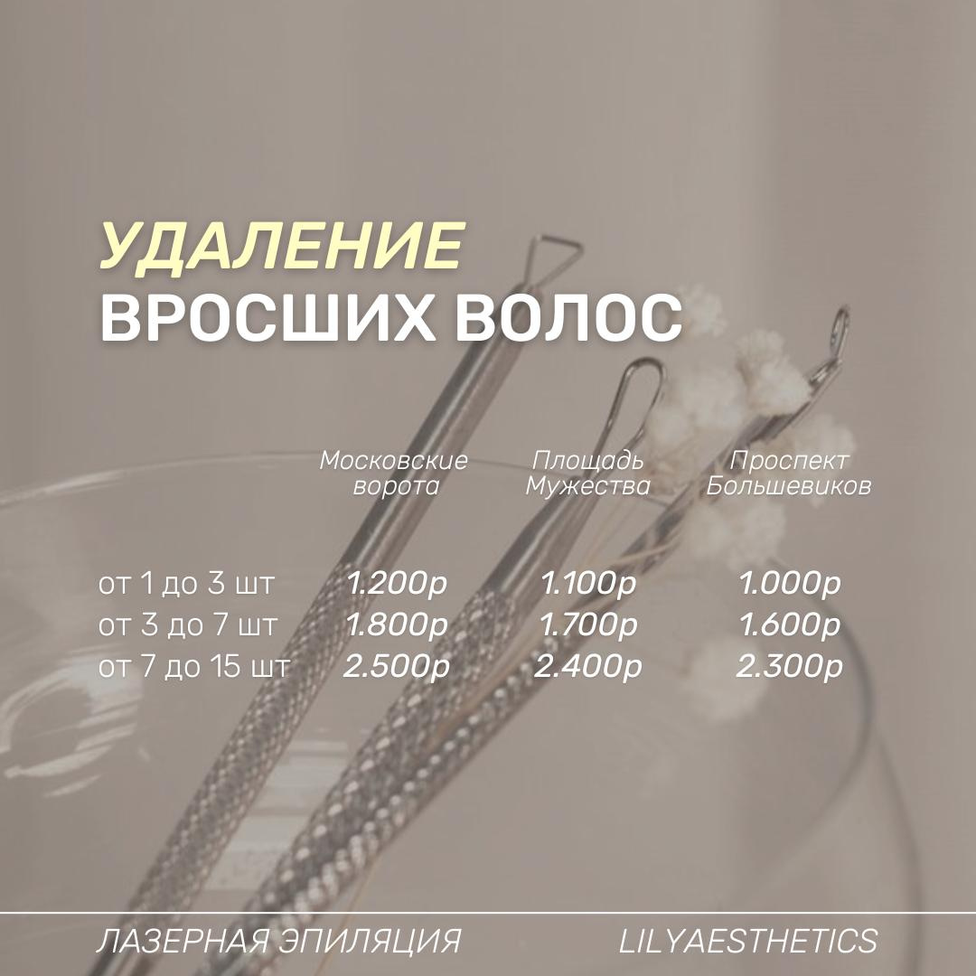 Удаление вросших волос