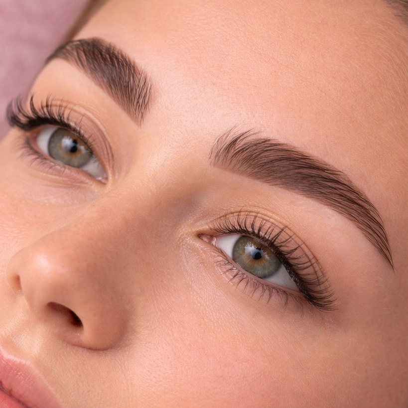 Ламинирование и окрашивание бровей + ламинирование и окрашивание ресниц