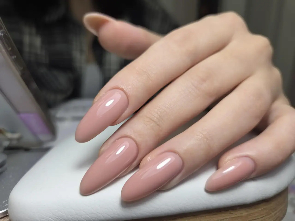 Маникюр ,,Все включено с цветным гелем,, на длинные ногти