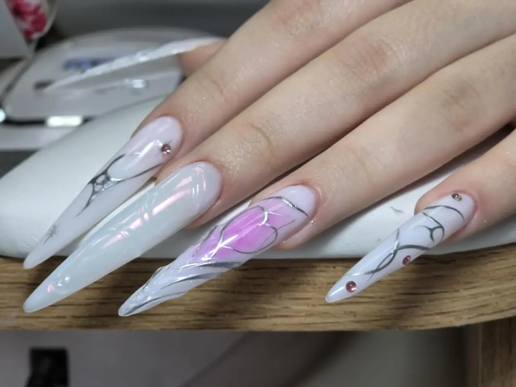 Наращивание ногтей (L -размер 3) маникюр + покрытие