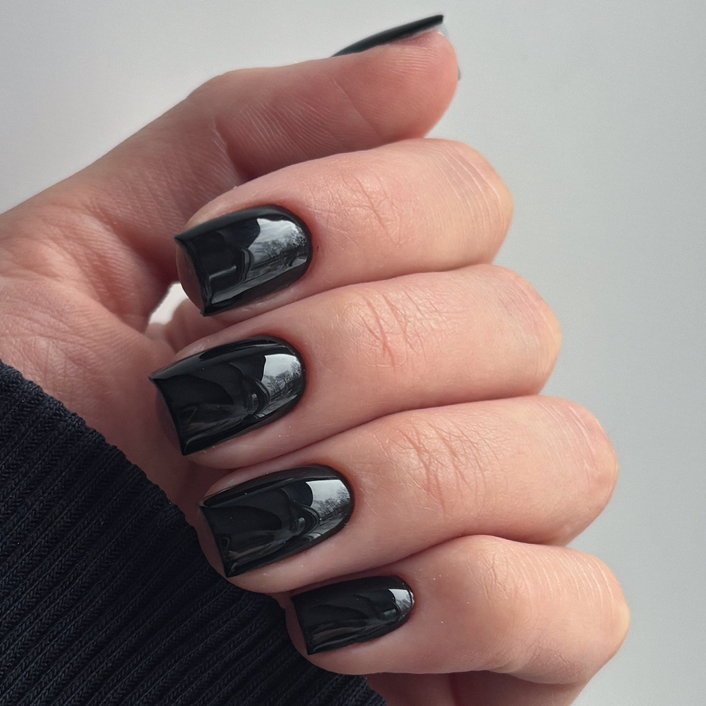 Маникюр с покрытием однотон