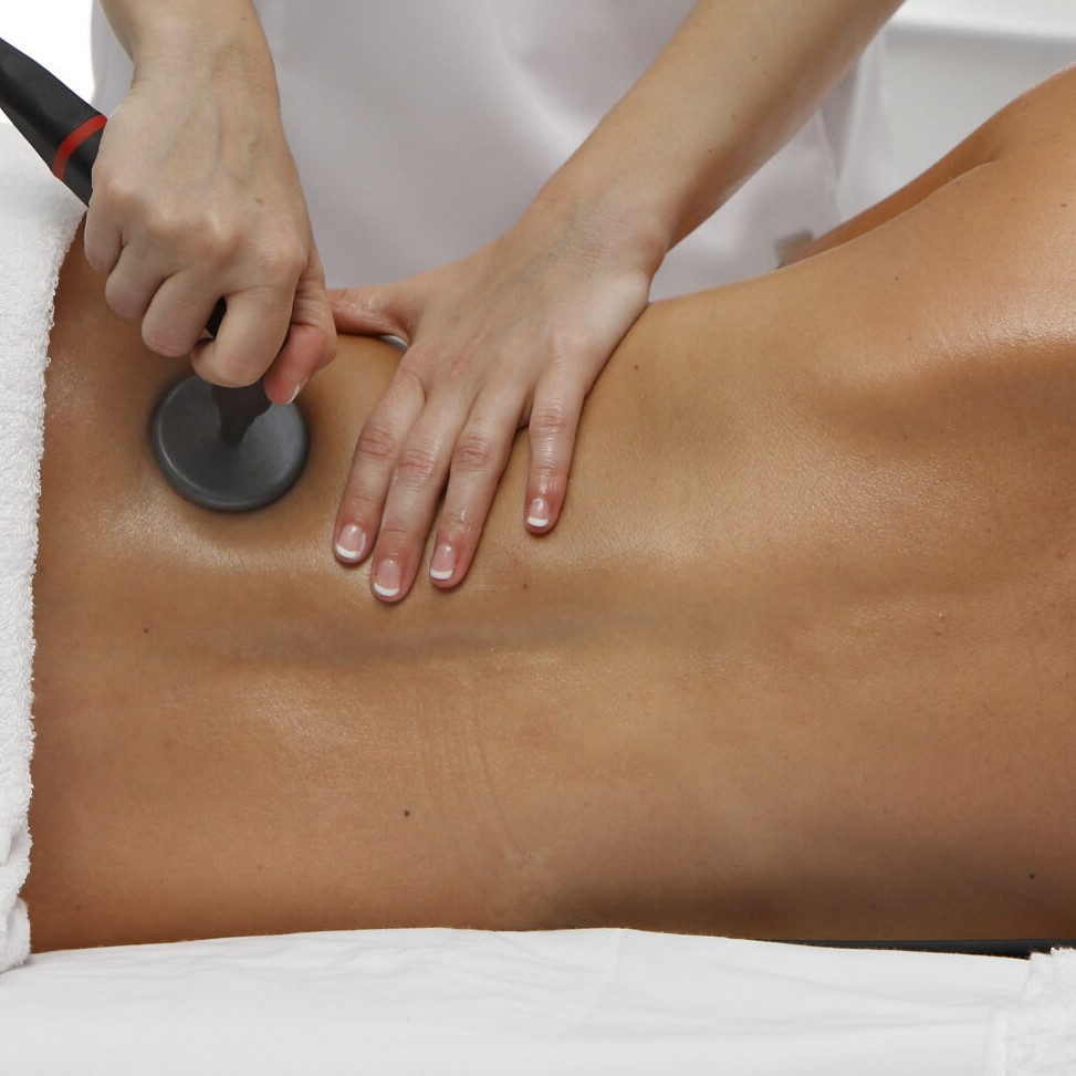 Индиба: спина 40 мин + 20 мин ручного массажа