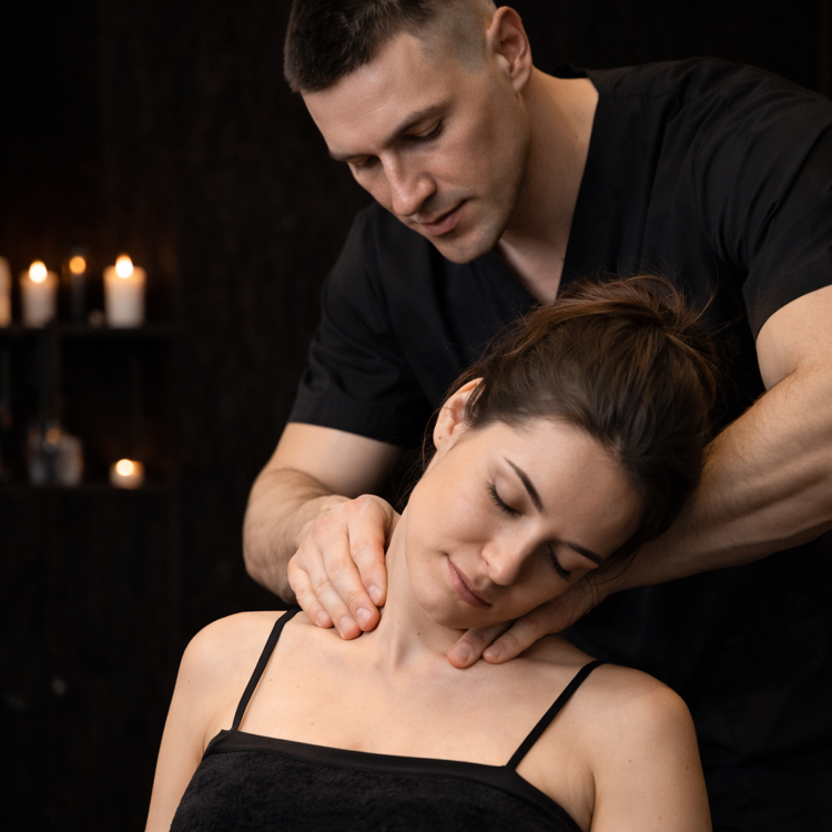 Общий массаж тела