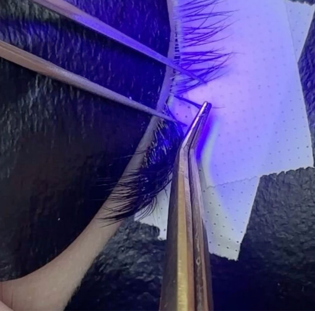 LED наращивание ресниц, Объем 2D (изгибы M,L)