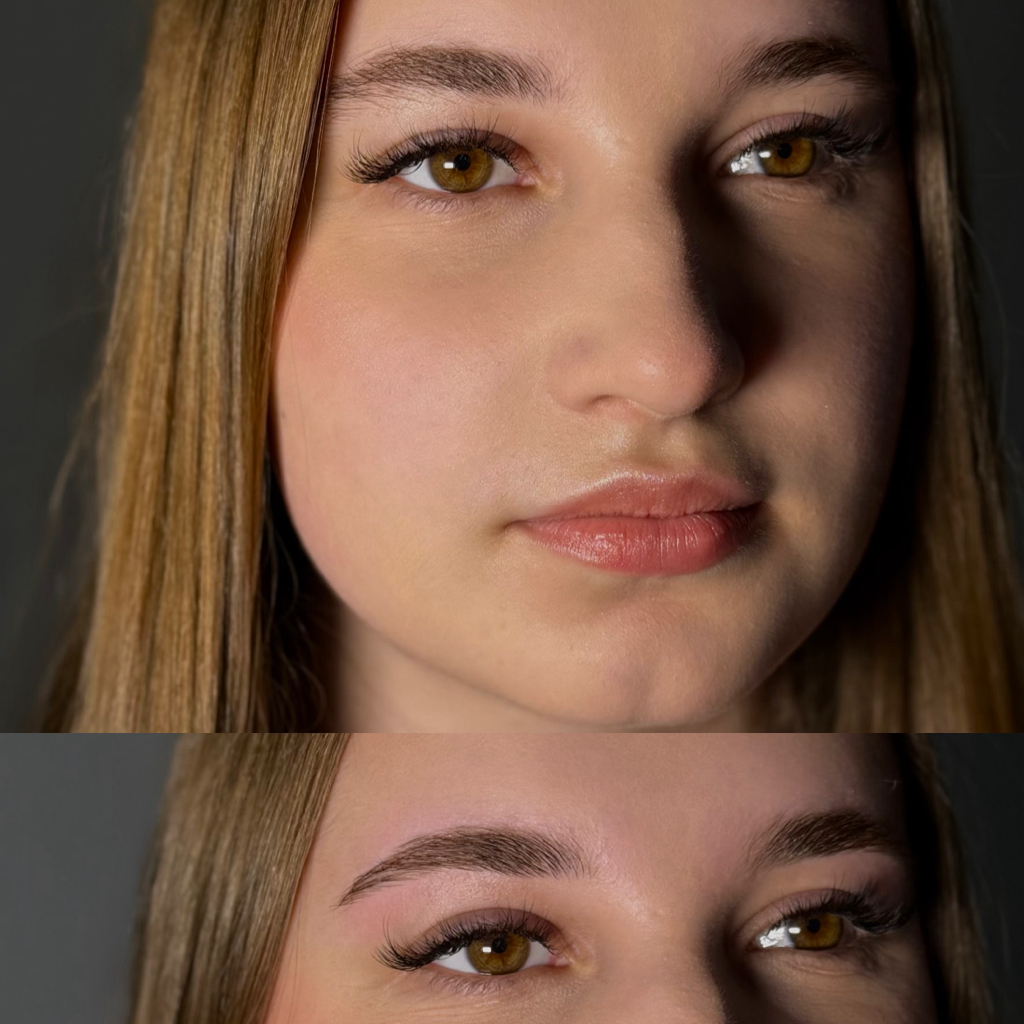 Коррекция бровей без окрашивания