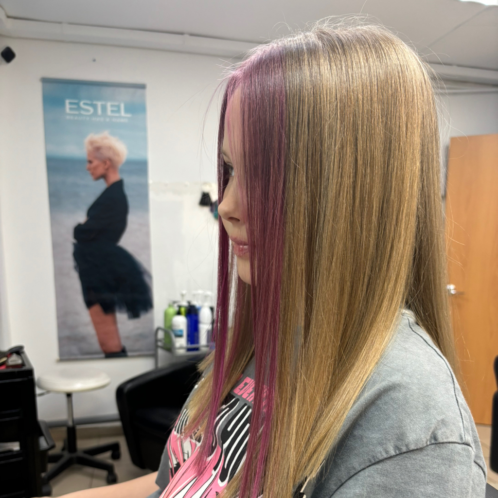 Окрашивание до 4-х прядок