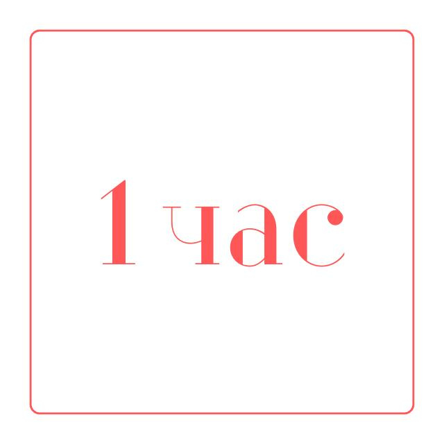 на 1 час