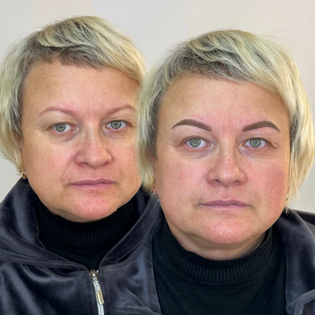 Перманентный макияж бровей
