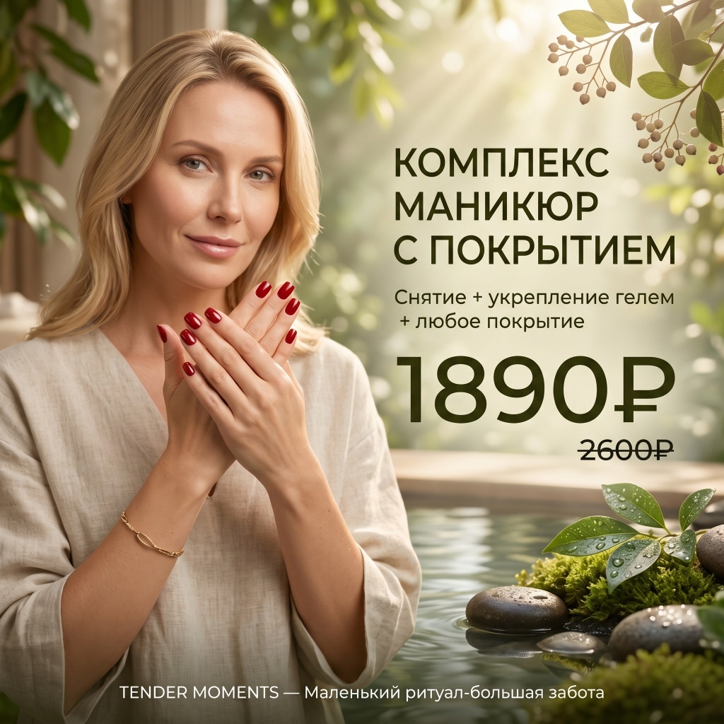 Комплекс ( снятие+ маникюр+укрепление гелем+гель-лак)
