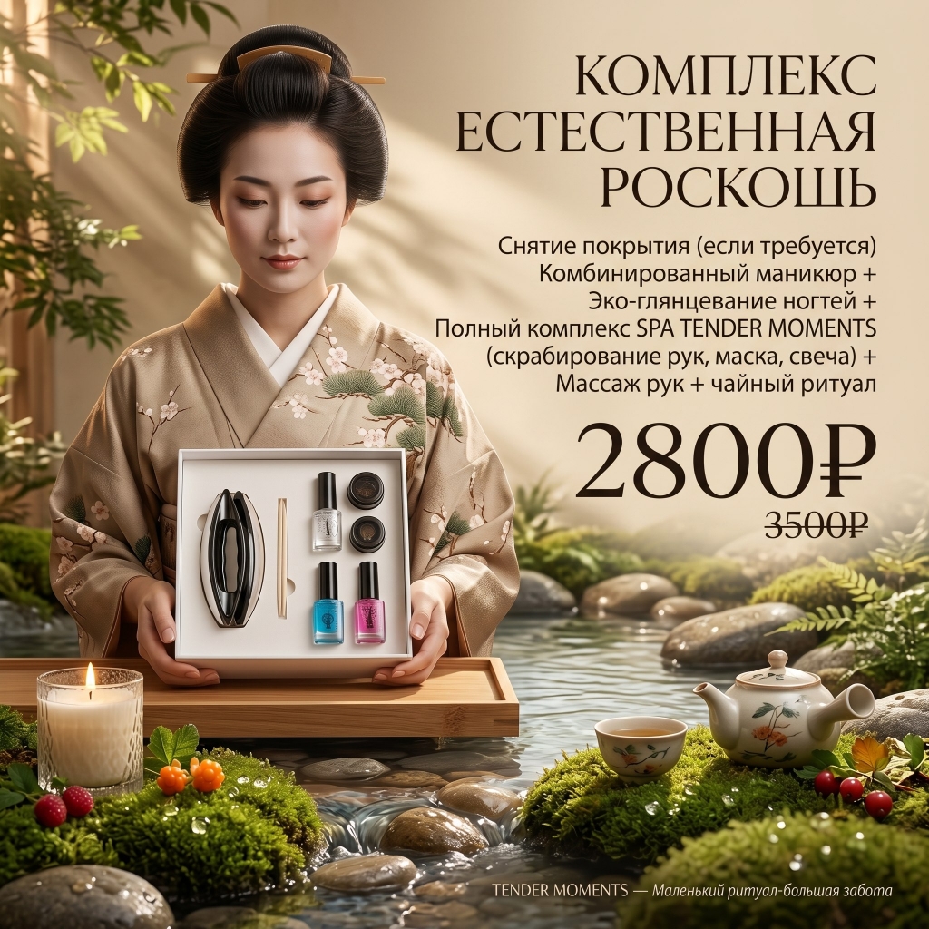 Маникюрный комплекс: "ЕСТЕСТВЕННАЯ  РОСКОШЬ"