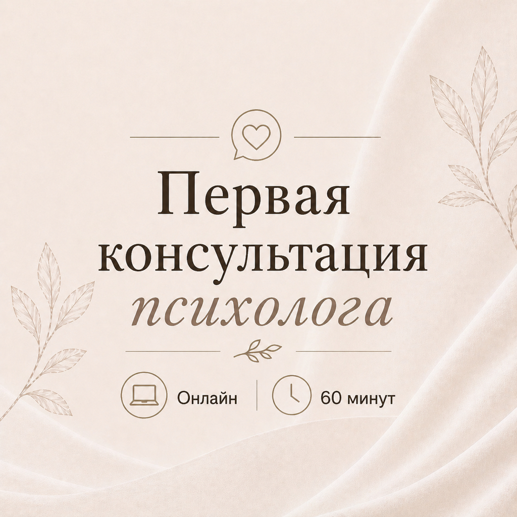 Первая консультация с психологом