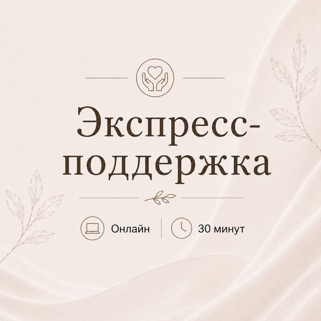 Экспресс‑поддержка (онлайн, 30 минут)