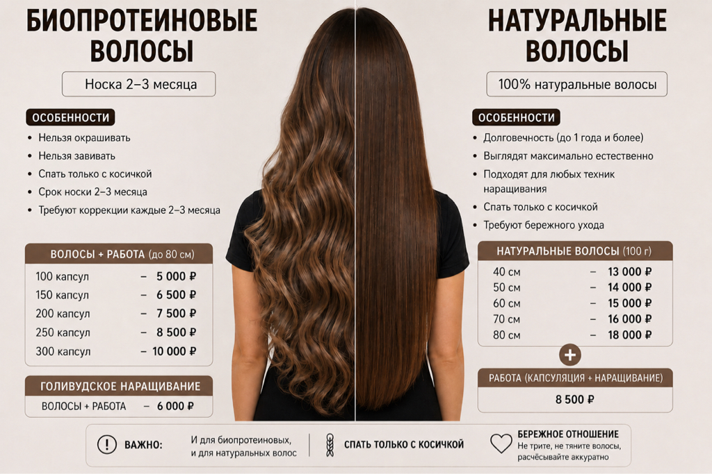 Снятие нарощенных волос