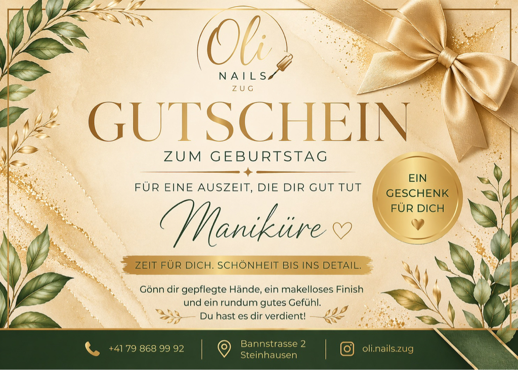 Gutschein maniküre/сертификат маникюр