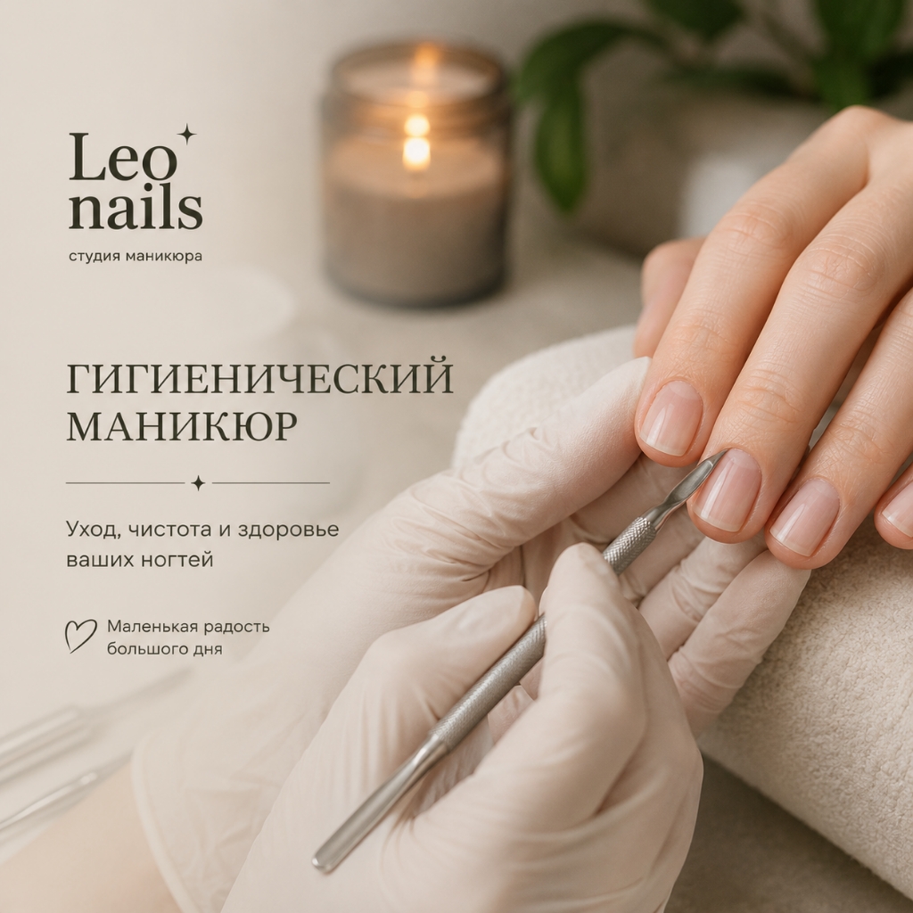 ГИГИЕНИЧЕСКИЙ МАНИКЮР (обрабатываем пальчики без покрытия гель-лаком)
