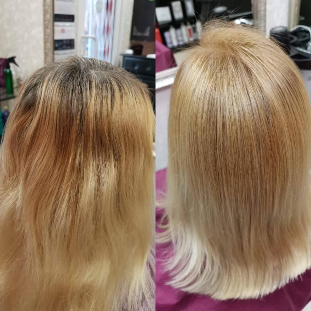 Окрашивание краской клиента